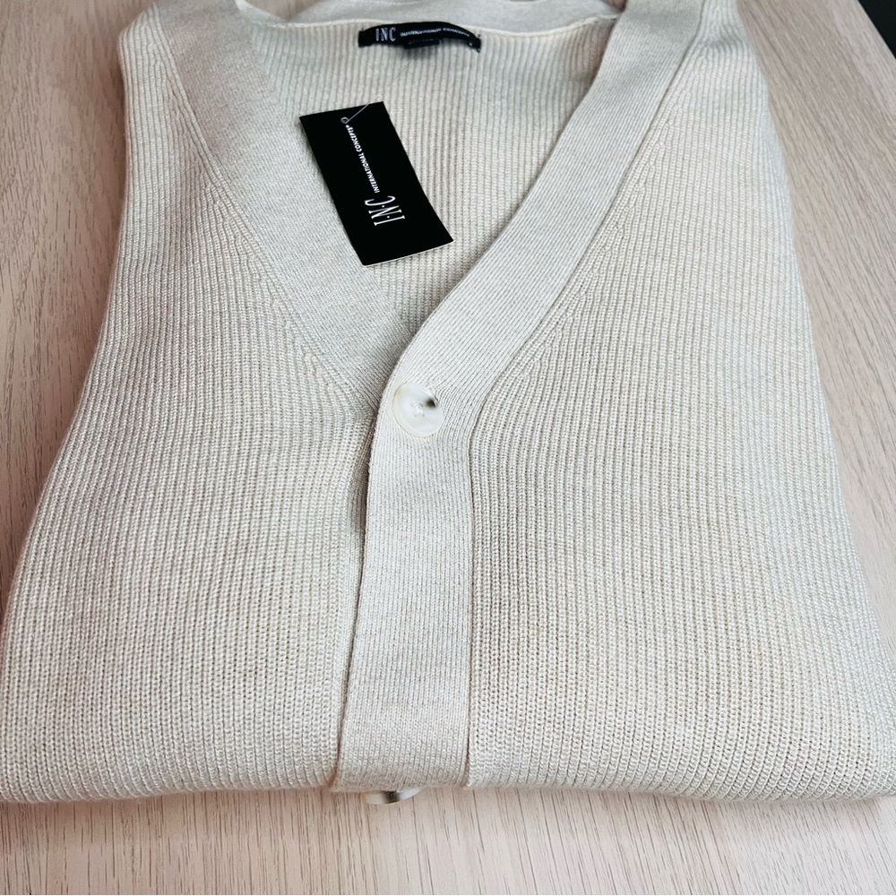 INC Men's Long-Sleeve Cardigan Sweater